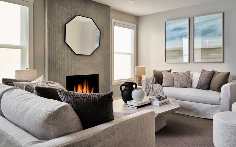 Purcell 2-26 Great Room at Chinook Gate in Airdrie AB