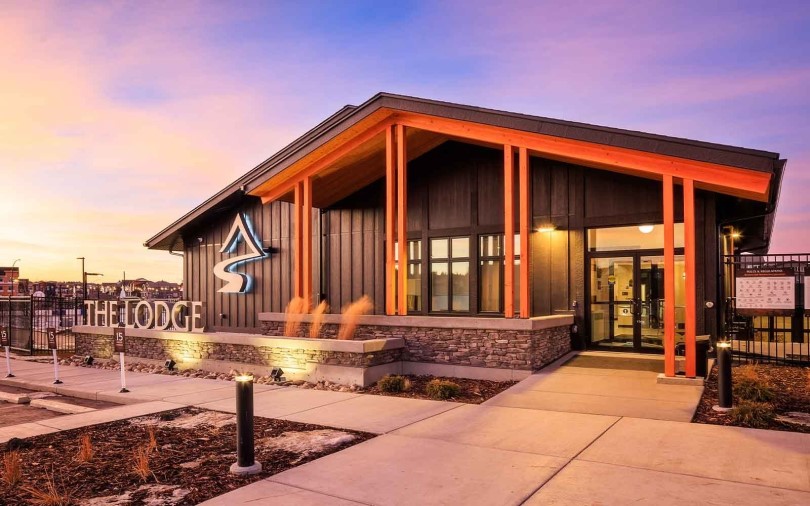 Community clubhouse at Rockland Park in Calgary AB