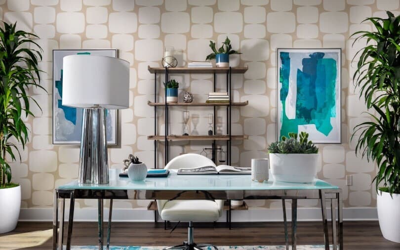 Home office study in Terra Plan 7 at The Landing by Brookfield Residential in Tustin CA