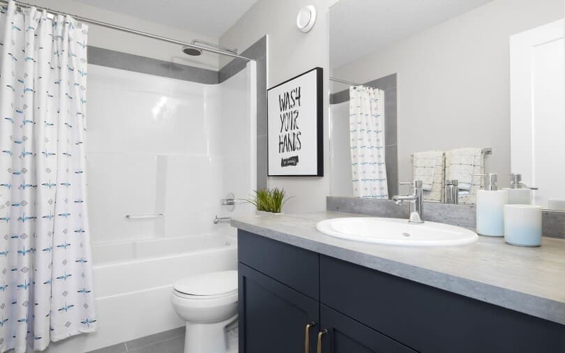 Kid bathroom in Elias by Brookfield Residential in Edmonton