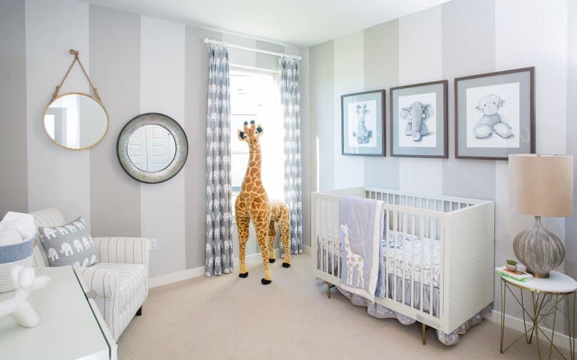 Nursery in a Brookfield Residential home at Skyline Park in Austin TX