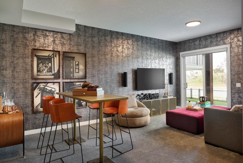 Basement Great Room Hudson 24 Creekstone Calgary Alberta