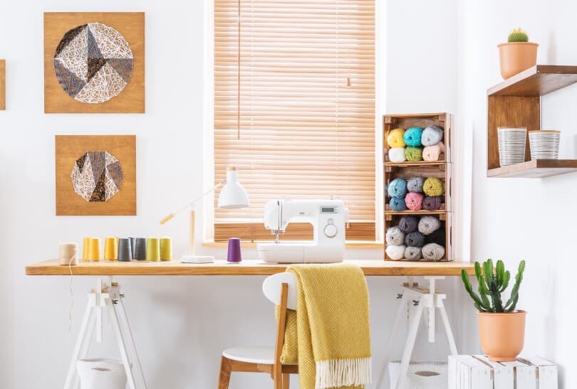 Window detail in a craft room in a Brookfield Residential home in Southern California