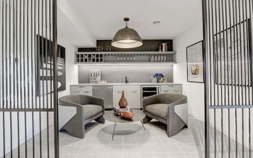 Bar in Lucca at Cranstons Riverstone by Brookfield Residential in Calgary