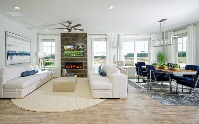 Living Room in Beckner at Two Rivers by Brookfield Residential in Odenton MD