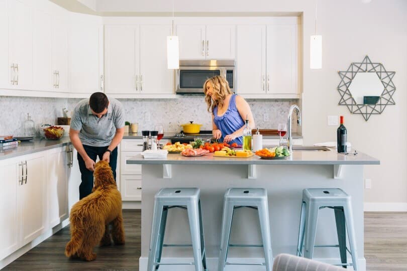 Kitchen at Regatta in Auburn Bay in Calgary AB