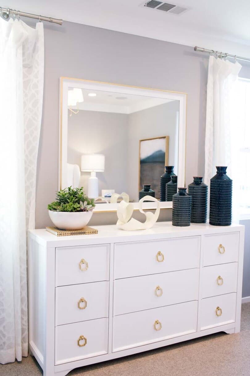 Dresser detail in Arborel Plan 3 at New Haven by Brookfield Residential in Ontario Ranch CA