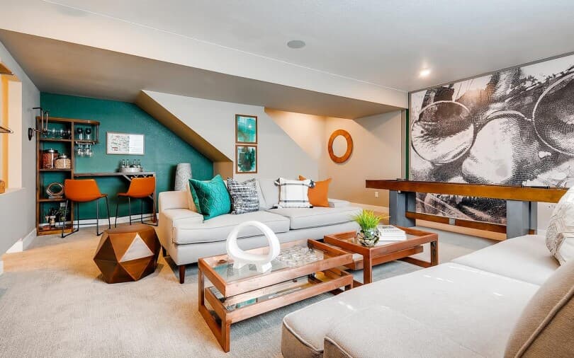 Villa One Basement at Brighton Crossings by Brookfield Residential in Brighton, CO