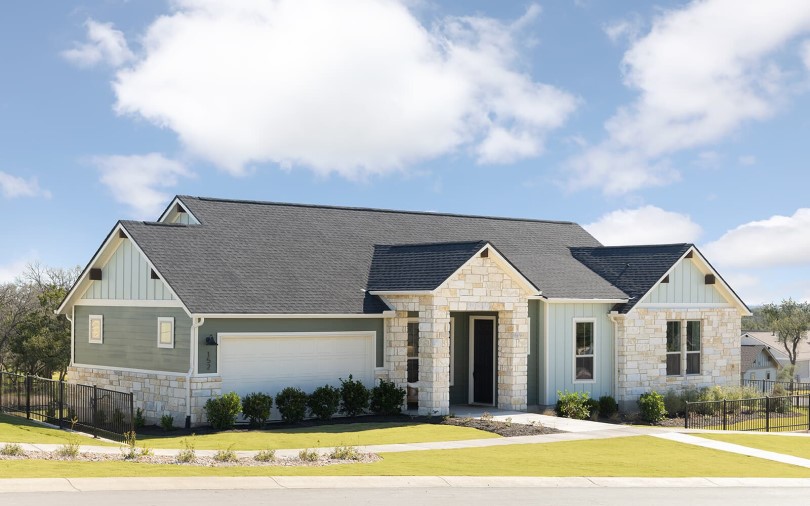 Exterior of Spieth floor plan in the Cottage Collection at Kissing Tree in San Marcos TX