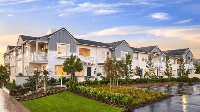 Exterior rendering of a Los Angeles County home | Brookfield Residential