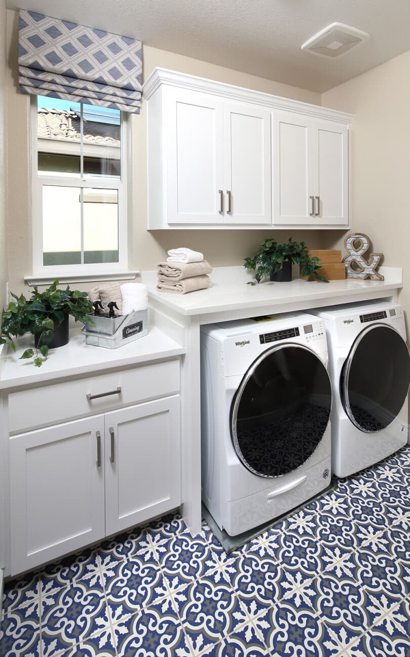 Laundry room in Easton Residence 2 at Delaney Park by Brookfield Residential in Oakley CA