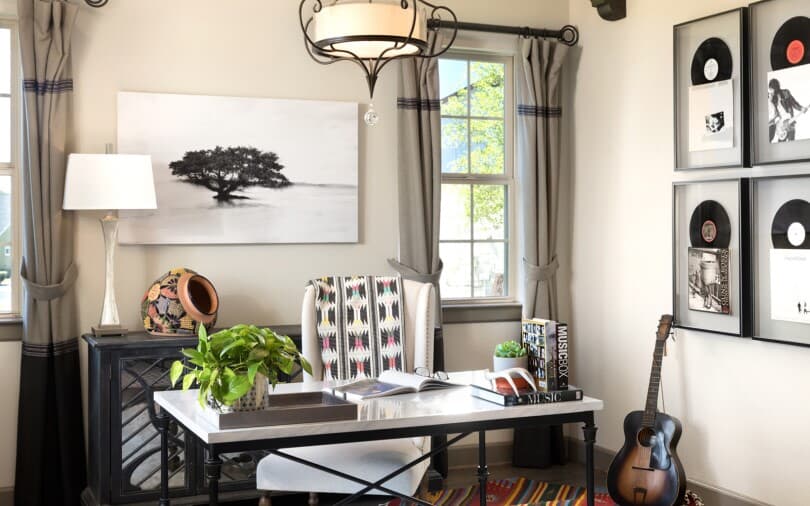 Home office in a Brookfield Residential home at Kissing Tree in San Marcos TX