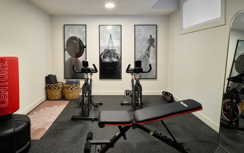 Home Gym in Columbia 26 at Livingston Community by Brookfield Residential in Calgary AB
