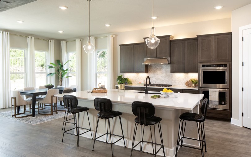 Kitchen Champlain Traditional Homes at Kissing Tree in San Marcos TX