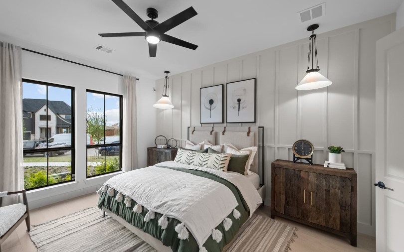 Primary Bedroom Linfield at The Grove Frisco in Frisco TX