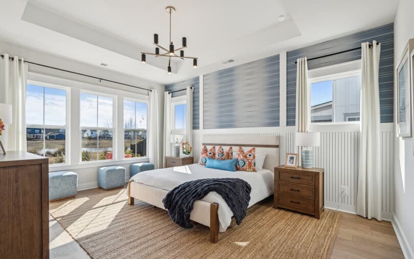 Towson primary bedroom at Nexton in South Carolina