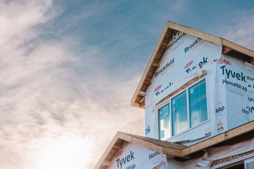 Exterior of a Brookfield Residential home under construction