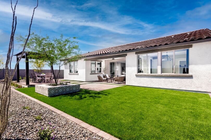 Backyard of Lily floor plan at Mariposa Collection at Blossom Rock Community in Phoenix, AZ
