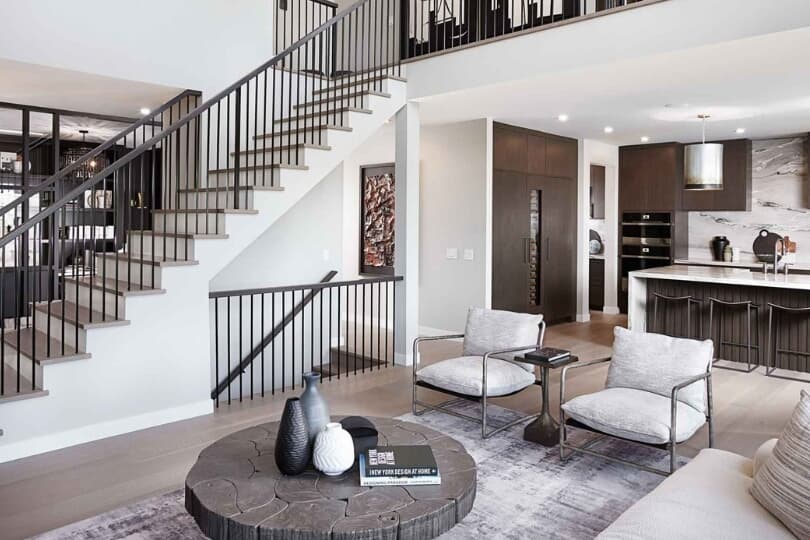Interior in Palermo of Estate Collection at Rockland Park Community in Calgary, Alberta