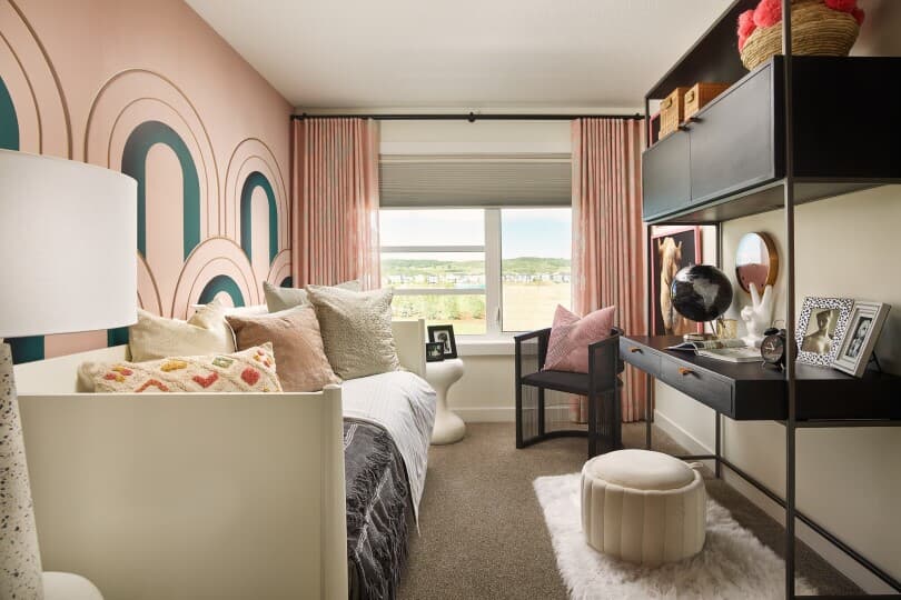 Secondary bedroom in Rundle 24 at Livingston by Brookfield Residential in Calgary AB