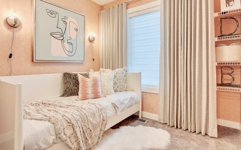 Secondary bedroom in the Crimson Townhomes by Brookfield Residential in Calgary AB