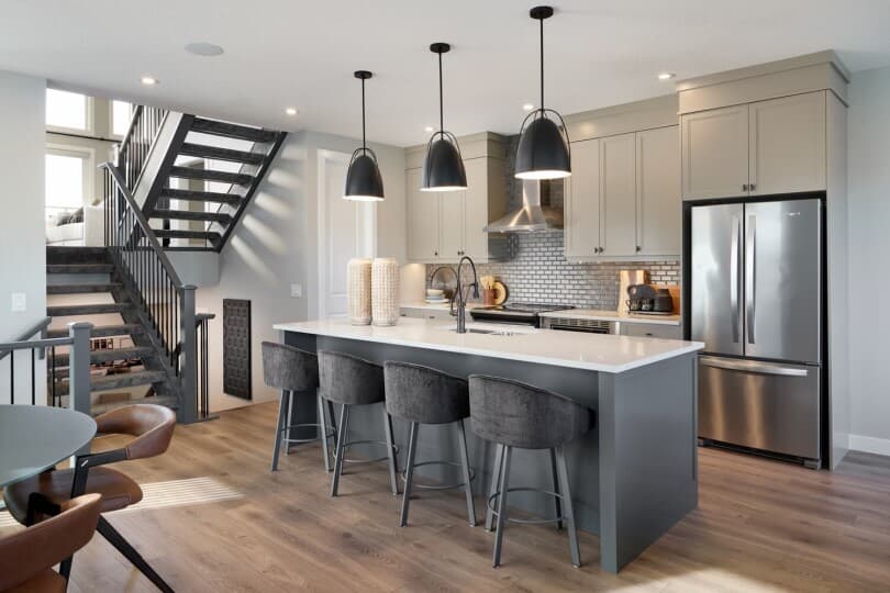 Hudson 24 Kitchen Front Garage Collection at Silver Spruce in Calgary AB