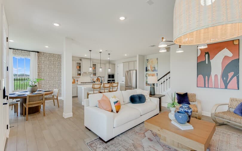 Interior view of Dickinson at Urban Courtyard Homes at Easton Park in Austin TX