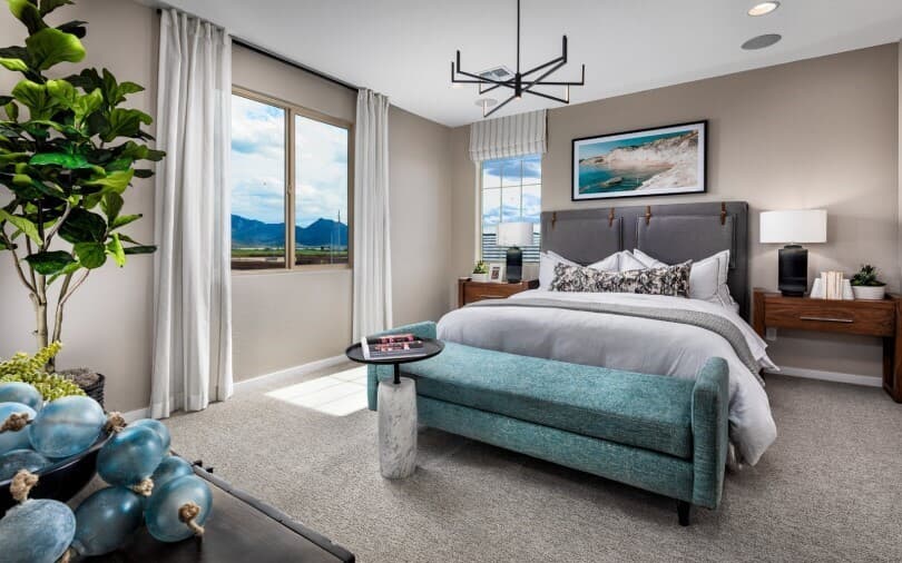 Primary bedroom in Ponderosa at Highland Ridge at Alamar by Brookfield Residential in Avondale AZ