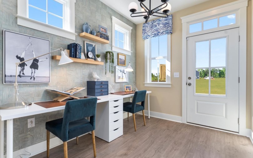 Home Office Lennox Townhomes at Wendell Falls in Wendell NC