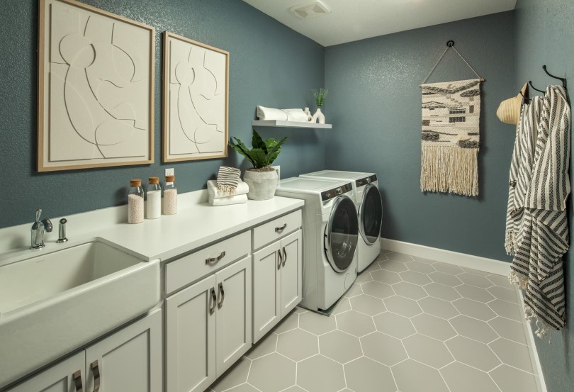Laundry Room Residence 4 Tesoro at Amoruso in Roseville CA