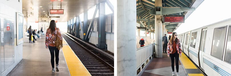 Girl at BART Station