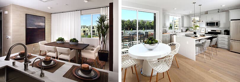 Kitchen Dining Areas | Wilshire at Boulevard in Dublin, CA | Brookfield Residential