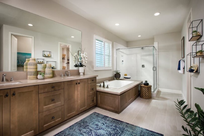 Bathroom in Residence 2 at Vientos at Rancho Tesoro in San Marcos CA