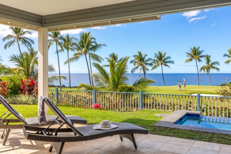 Oceanfront View at Holua Kai in Keauhou, Hawaii