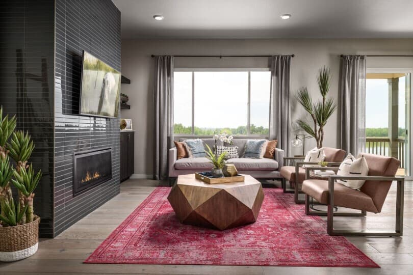 Sleek & Modern Great Room at Barefoot Lakes in Firestone, Colorado