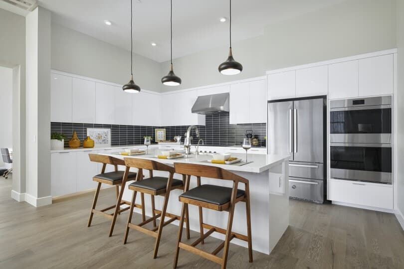Modern kitchen at Hyde Park at Boulevard in Dublin, Northern California
