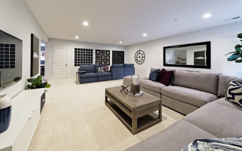 Rec room in Beckner at Snowden Bridge by Brookfield Residential in Stephenson VA