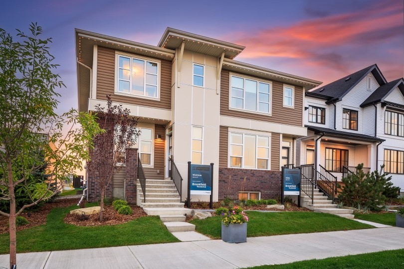 Exterior of Duplex Collection at LIvingston in Calgary AB