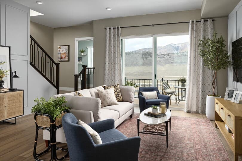 Cadence 11 family room at Solterra in Lakewood CO