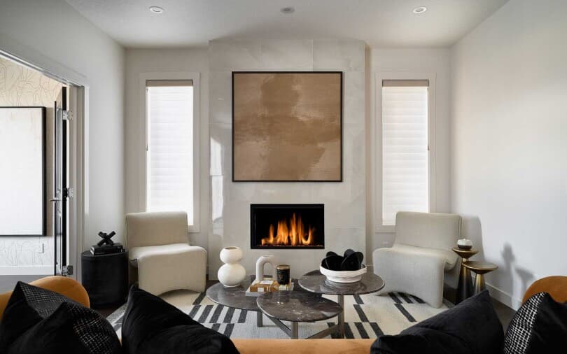 Columbia 26 great room at Seton Ridge in Calgary AB