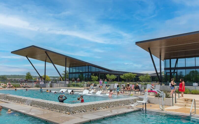 Community pool at Easton Park by Brookfield Residential in Austin TX