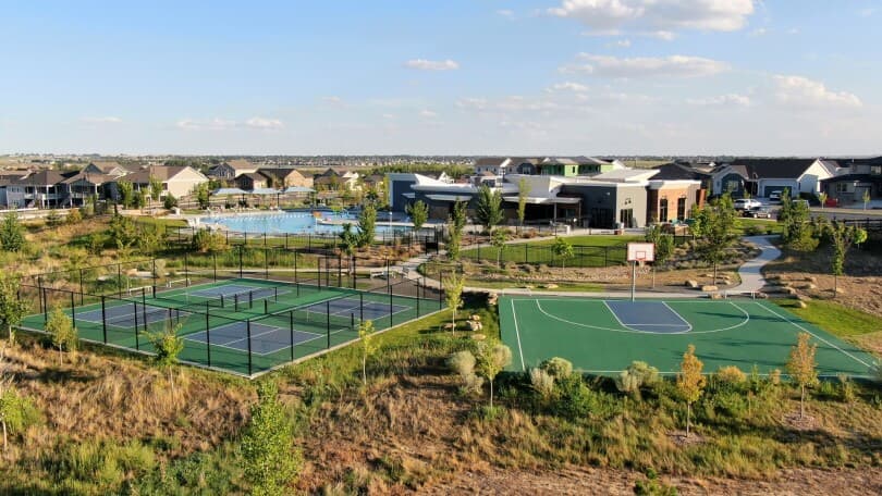 Sport Courts at Barefoot Village by Brookfield Residential in Firestone CO