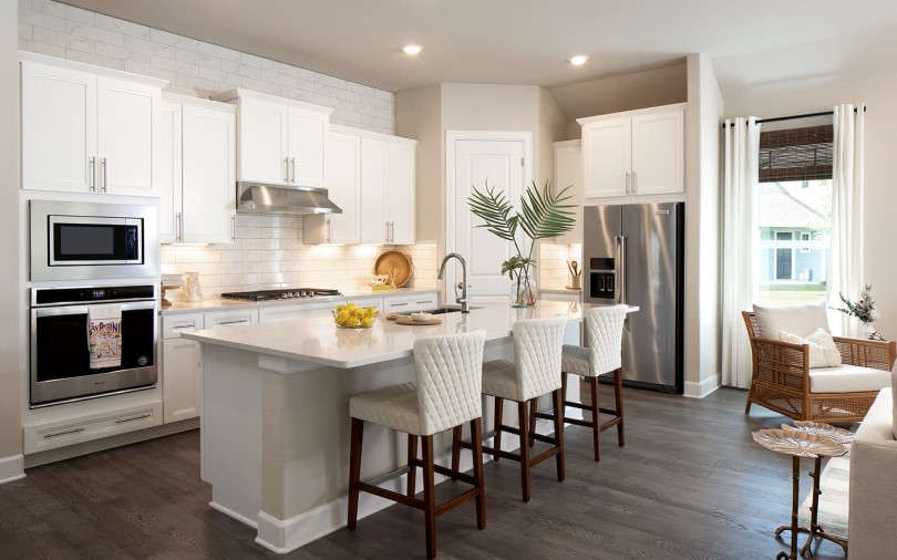 Kitchen Goodwin Traditional Homes at Kissing Tree in San Marcos TX