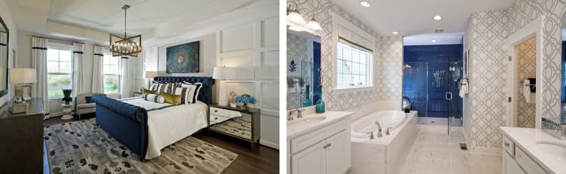 Creswell Owner's Bedroom and Bathroom | Waterford Manor in Leesburg, Virginia | Brookfield Residential