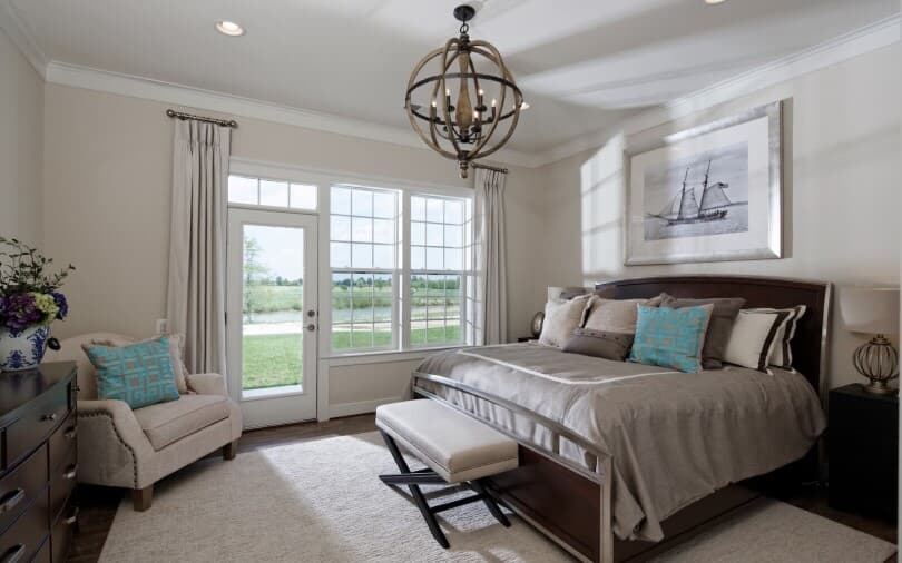 Primary bedroom in Quincy II at Heritage Shores by Brookfield Residential in Bridgeville, DE