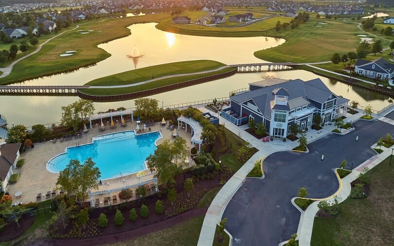 Aerial view of Heritage Shores by Brookfield Residential in Bridgeville, DE