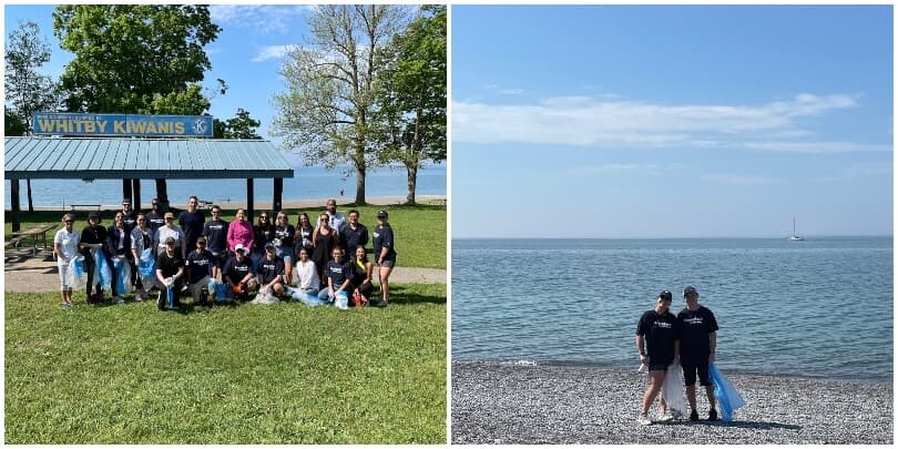 Brookfield Residential Ontario team at Whitby cleanup