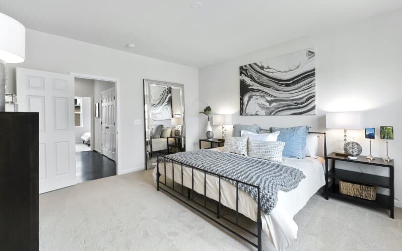 Primary bedroom in Camden II at Bellamy by Brookfield Residential in Clarksburg MD