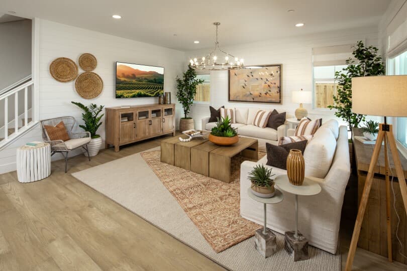 Patina Plan 2 Living Area at RiverSound in Napa CA