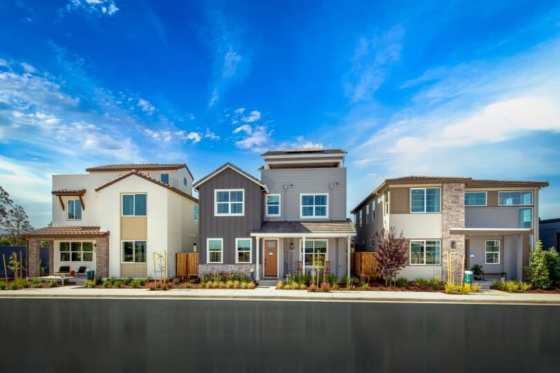 Patina Streetscape at RiverSound by Brookfield Residential in Napa CA